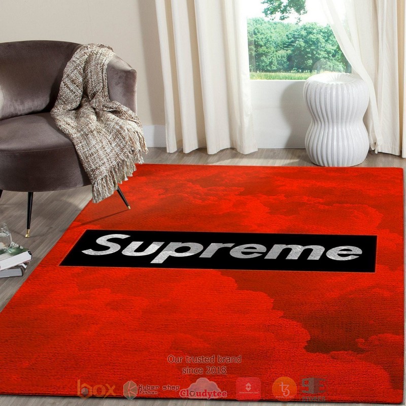 Supreme_Fashion_brand_Red_cloud_Rug