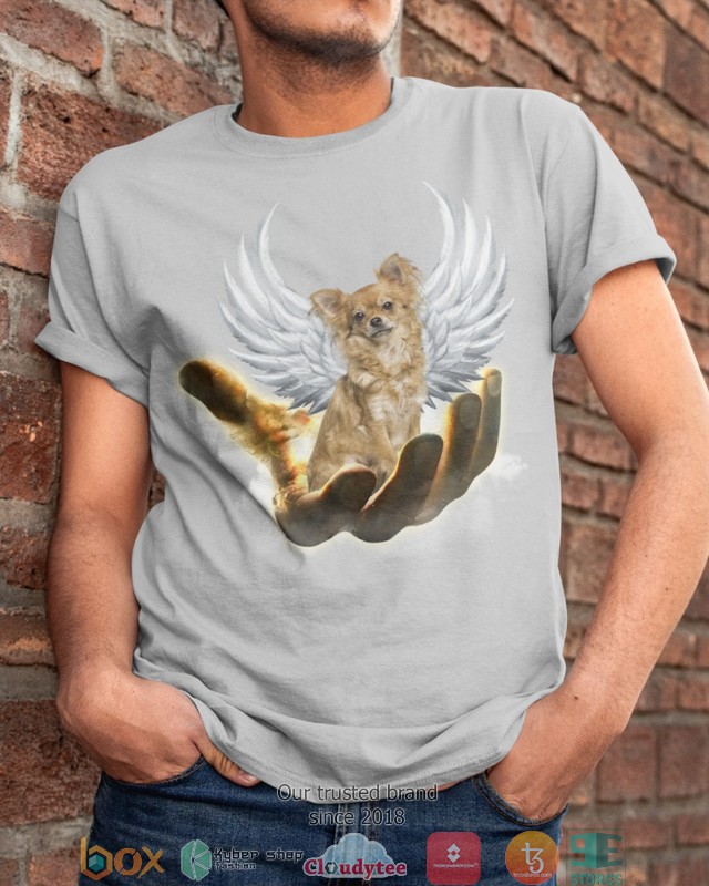Tan_Long_Haired_Chihuahua_Golden_Hand_Heaven_Wings_2d_shirt_hoodie_1