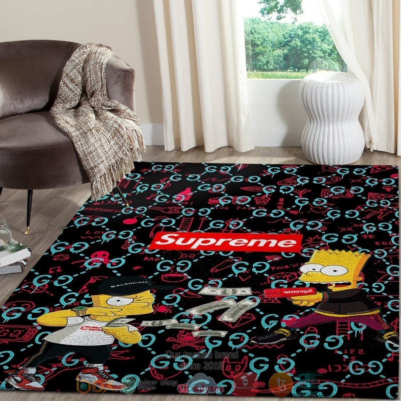 The_Simpsons_Supreme_Gucci_ghost_pattern_Rug