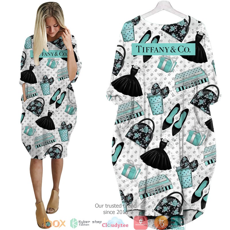 Tiffany__Co_fashion_icon_pattern_Batwing_Pocket_Dress