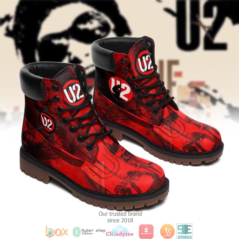 U2_Rock_Band_Red_Timberland_Boots