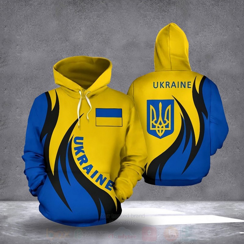 HOT Ukraine Blue-Yellow Pray For Ukraine Custom 3D Hoodie - Express ...