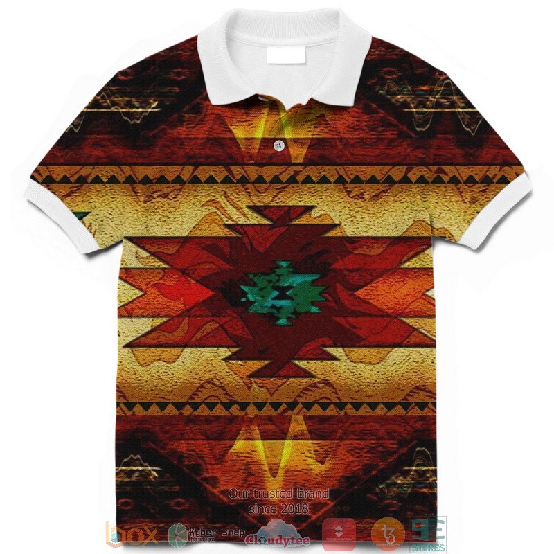 United_Tribes_Brown_Design_Native_American_Polo_Shirt