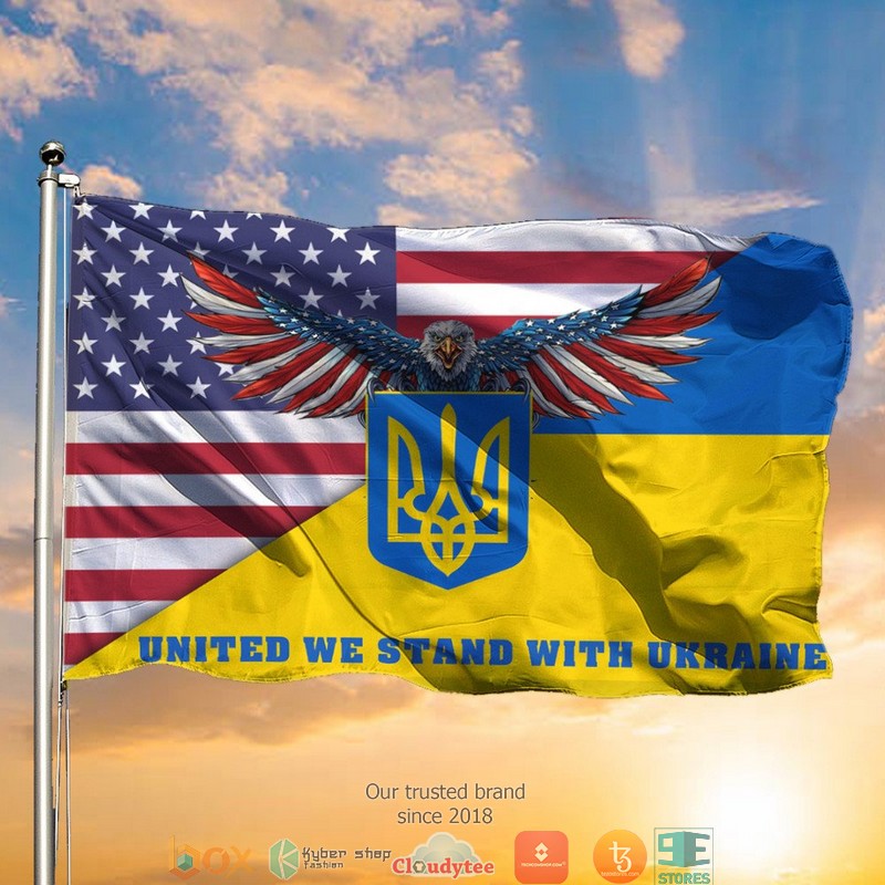 United_We_Stand_With_Ukraine_Eagle_Flag