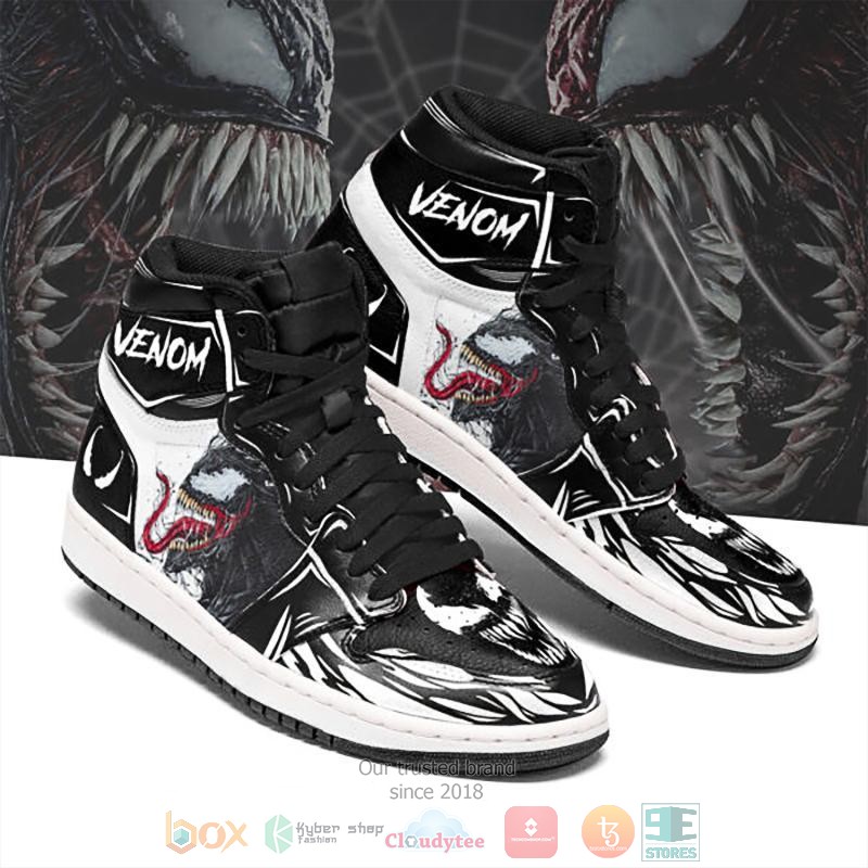 Venom_Symbiote_air_jordan_1_high_shoes