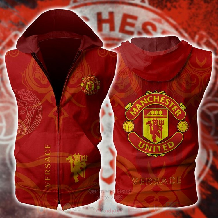 Versace-Manchester_United_Red_Vest_Zip-Up_Hoodie