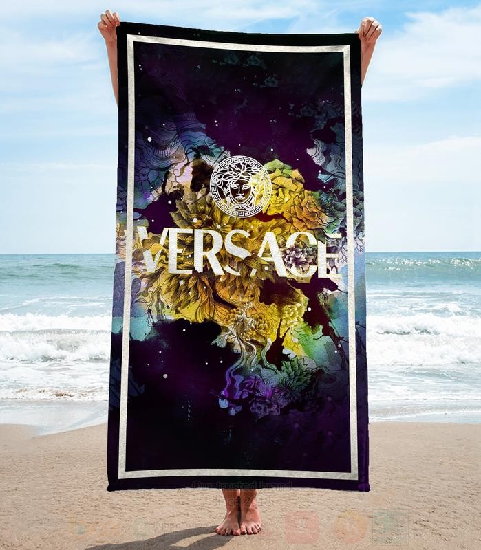 Versace_Flower_Multi_Color_Microfiber_Beach_Towel