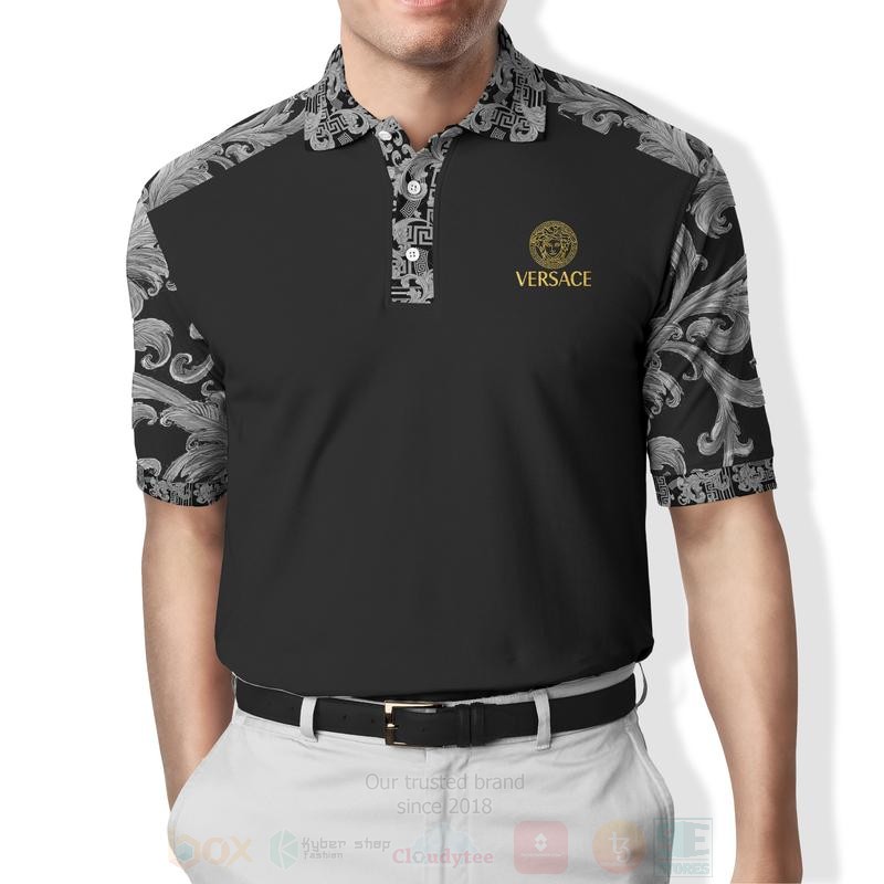 Versace_Greca_Pattern_Black_Polo_Shirt