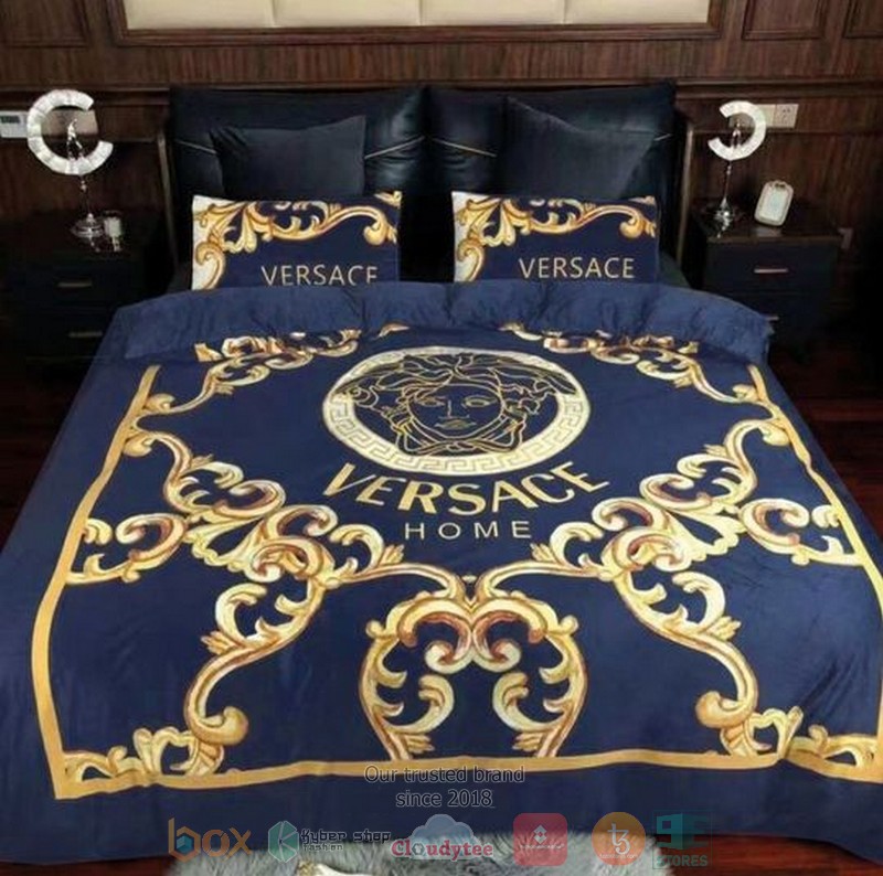 Versace_Home_Luxury_brand_Navy_bedding_set