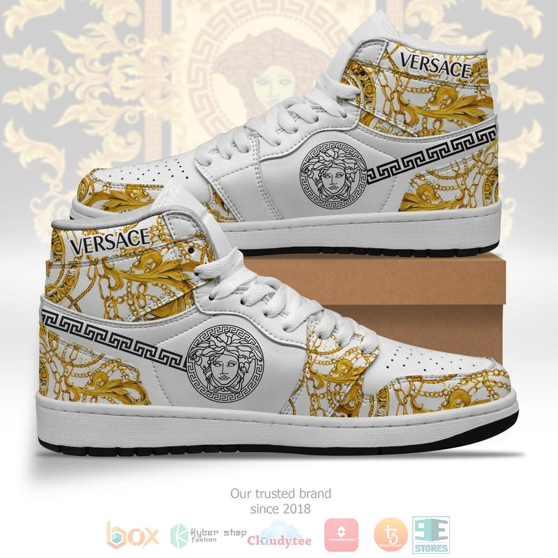 Versace_brand_white_air_jordan_1_high_shoes