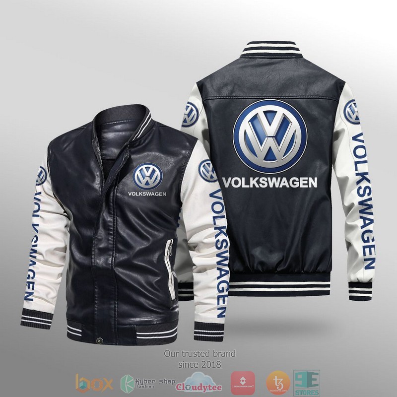 Volkswagen_Car_Brand_Leather_Bomber_Jacket