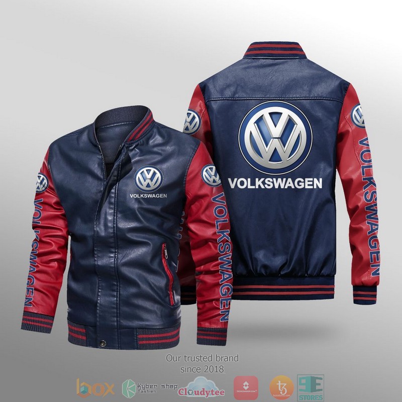 Volkswagen_Car_Brand_Leather_Bomber_Jacket_1