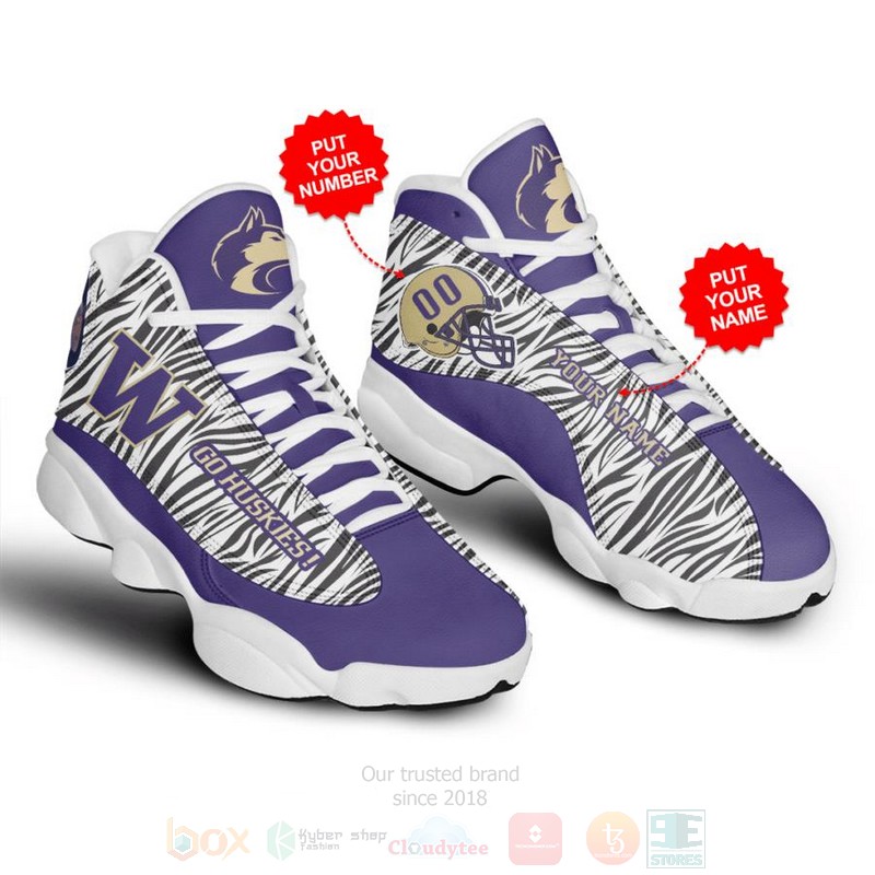 Washington_Huskies_NFL_Personalized_Air_Jordan_13_Shoes
