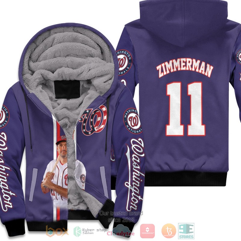 Washington_Nationals_Ryan_Zimmerman_11_Purple_fleece_hoodie