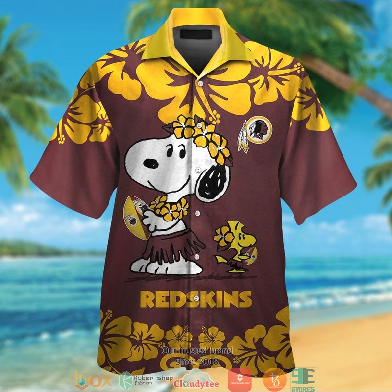 Washington_Redskins_Snoopy_Hawaiian_Shirt_Short