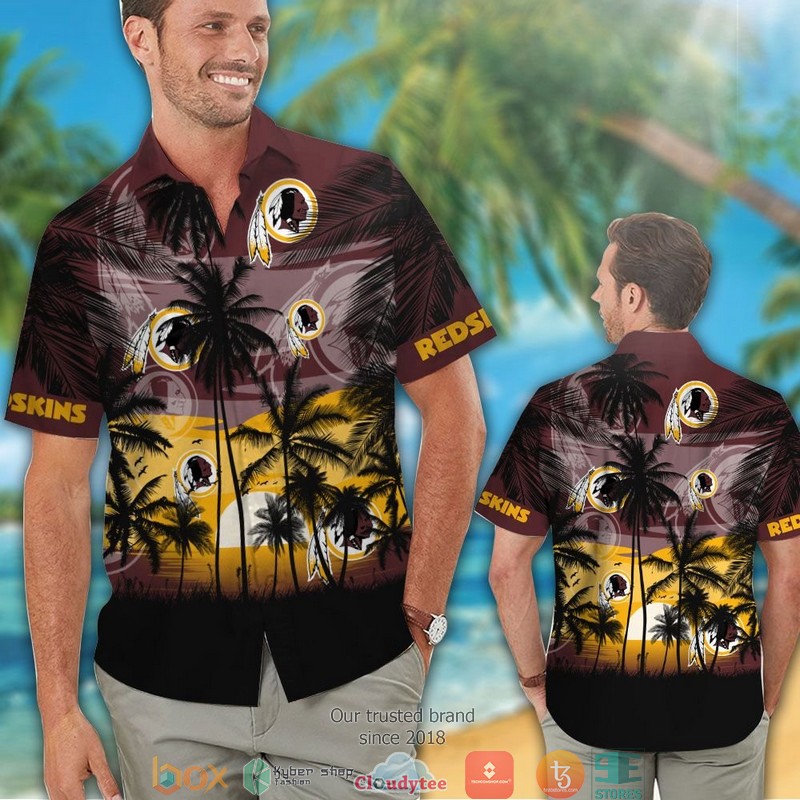 Washington_Redskins_Sunset_Hawaiian_Shirt_short_1