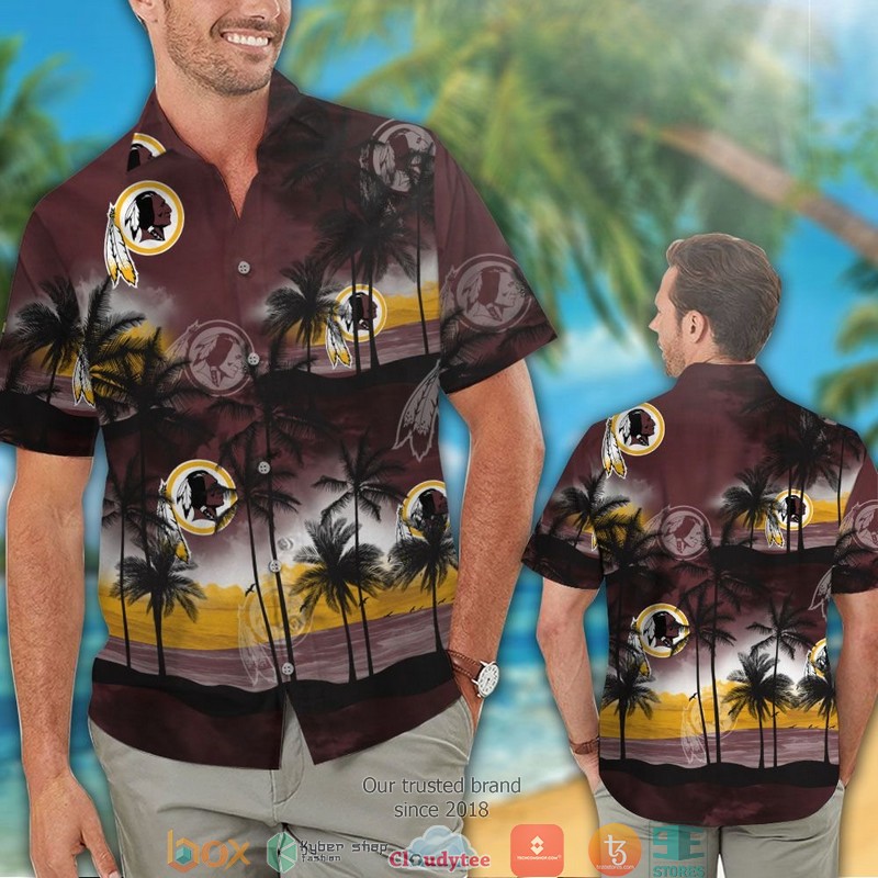 Washington_Redskins_coconut_island_ocean_Hawaiian_Shirt_Short_1
