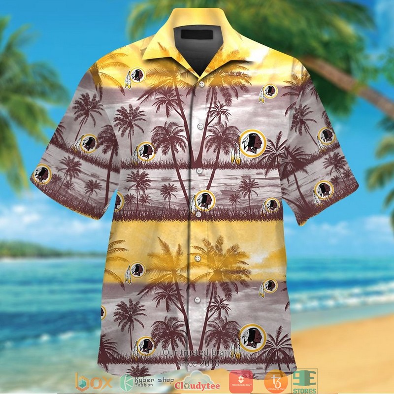 Washington_Redskins_coconut_island_yellow_Hawaiian_Shirt_Short