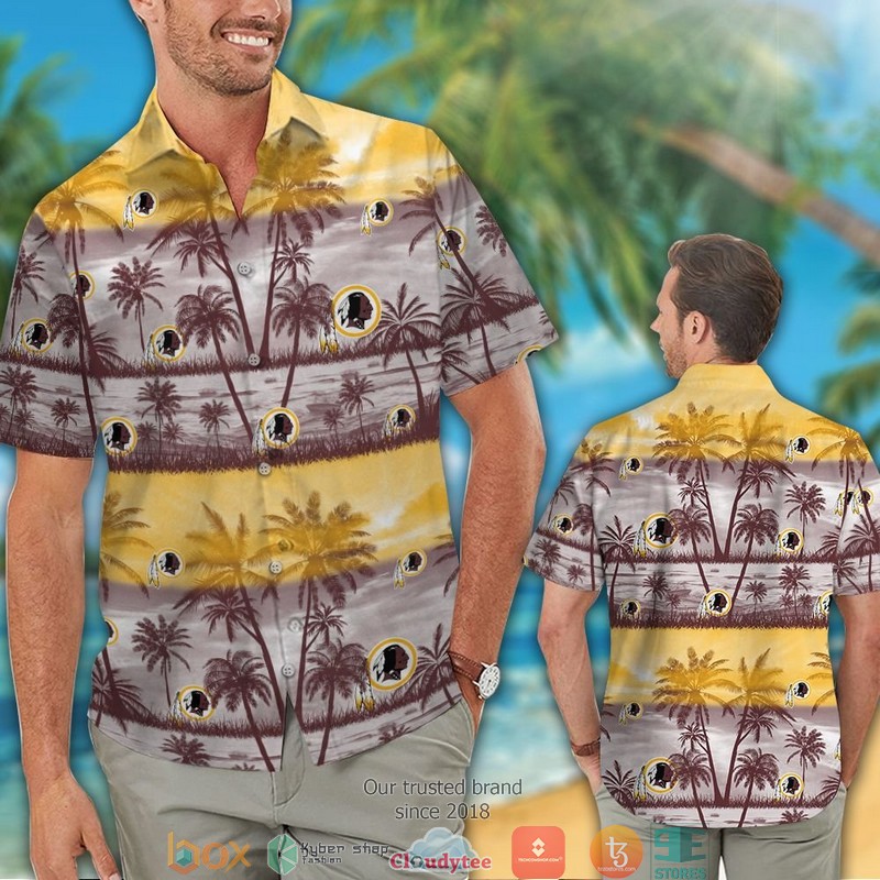 Washington_Redskins_coconut_island_yellow_Hawaiian_Shirt_Short_1
