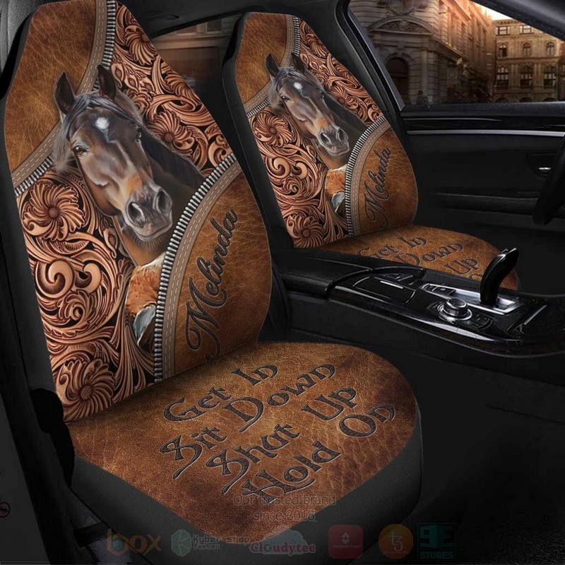 Western_Horse_Personalized_Get_In_Sit_Down_Shut_Up_Hold_On_Car_Seat_Covers