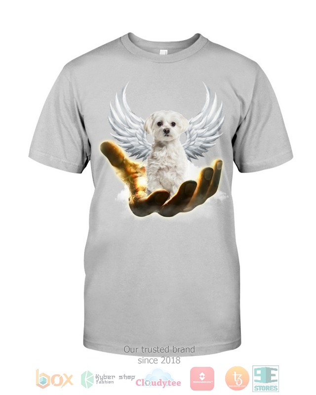 White_Maltese_Golden_Hand_Heaven_Wings_2D_shirt_hoodie
