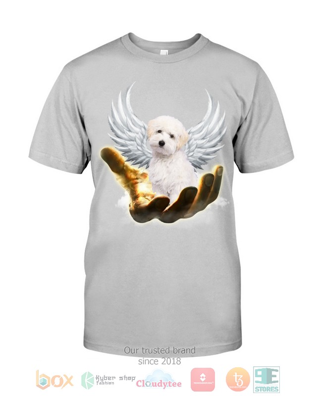 White_Maltipoo_Golden_Hand_Heaven_Wings_2D_shirt_hoodie