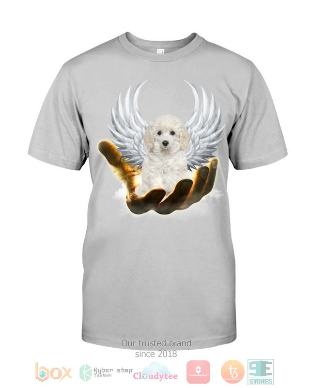 White_Toy_Poodle_Golden_Hand_Heaven_Wings_2D_shirt_hoodie