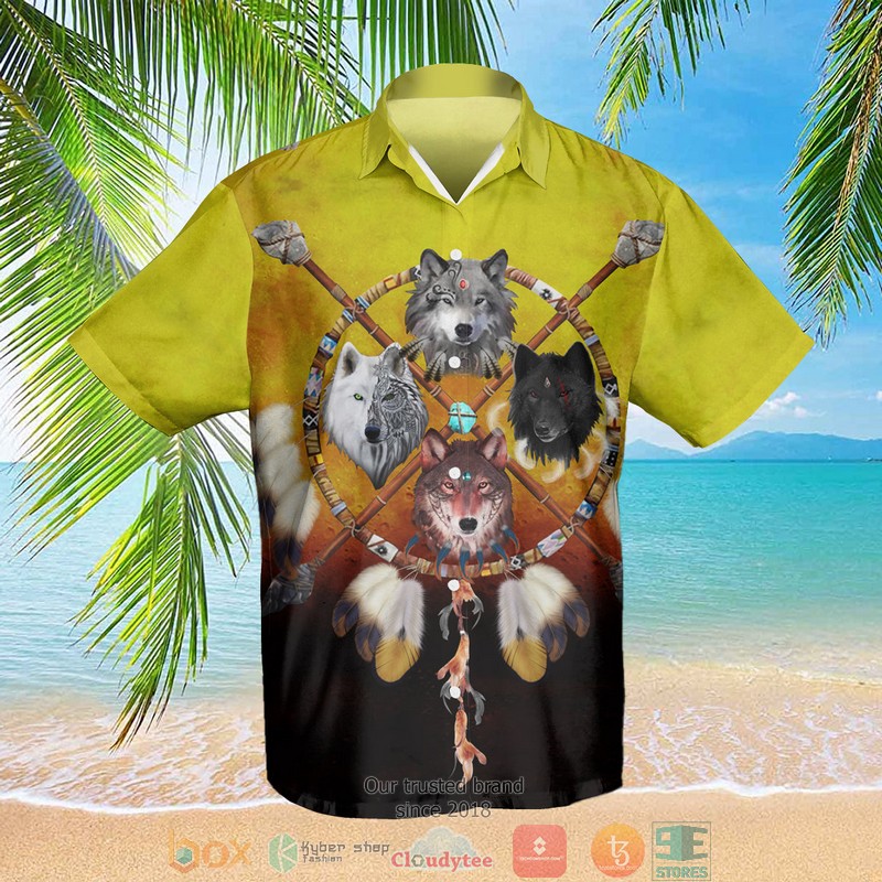 Wolf__DreamCatcher_Hawaiian_Shirt
