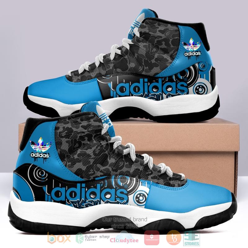 Adidas_black_camo_blue_Air_Jordan_11_shoes