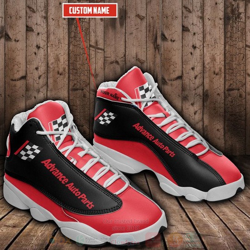 Advance_Auto_Parts_Red-Black_Air_Jordan_13_Shoes