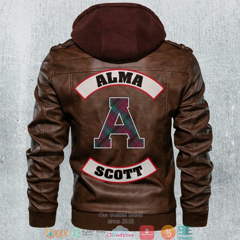 Alma_Scott_NCAA_Football_Motorcycle_Leather_Jacket