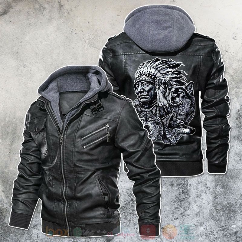 American_Native_Wolf_Living_Soul_Leather_Jacket