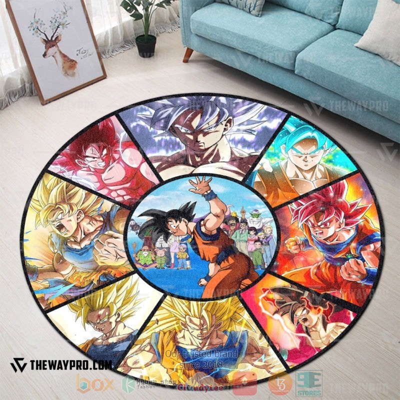 Anime_Dragon_Ball_Goku_Evolution_Round_Carpet_1