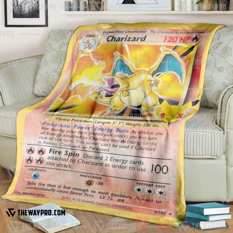 Anime_Pokemon_Anime_Pokemon_Charizard_Celebrations_Blanket