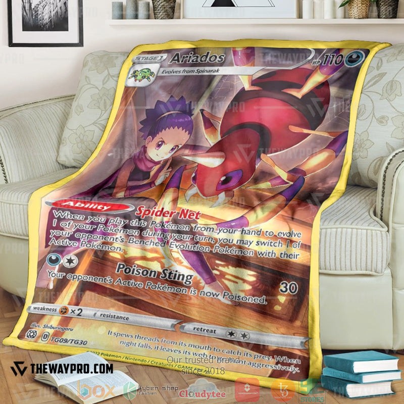 Anime_Pokemon_Ariados_2022_Soft_Blanket