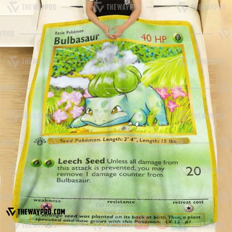 Anime_Pokemon_Bulbasaur_1st_Edition_Blanket_1