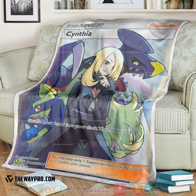 Anime_Pokemon_Cynthia_Trainer_Soft_Blanket