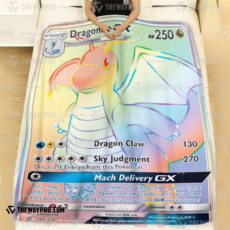 Anime_Pokemon_Dragonite_GX_Match_Delivery_Rainbow_Blanket_1