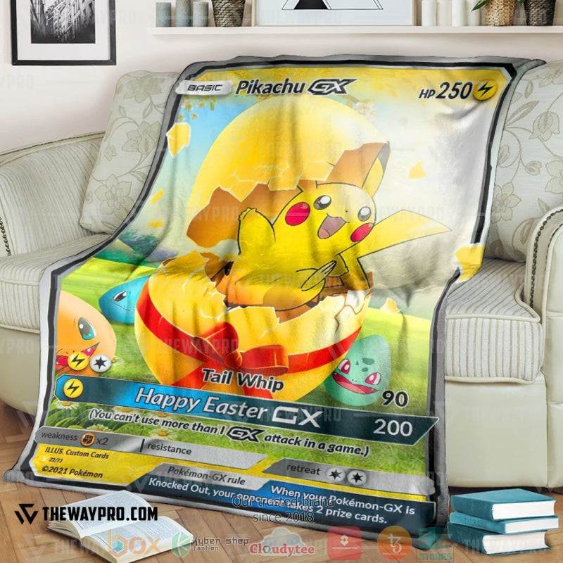 Anime_Pokemon_Easter_Pikachu_GX_Soft_Blanket