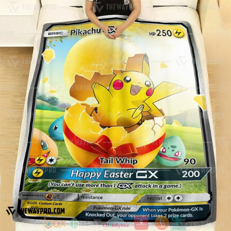 Anime_Pokemon_Easter_Pikachu_GX_Soft_Blanket_1