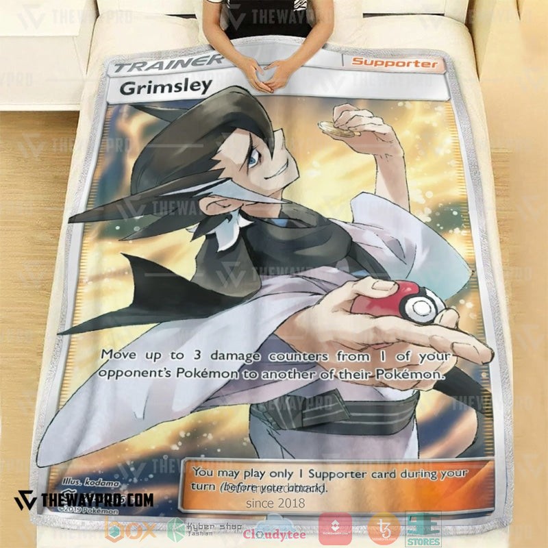 Anime_Pokemon_Grimsley_Trainer_Soft_Blanket_1