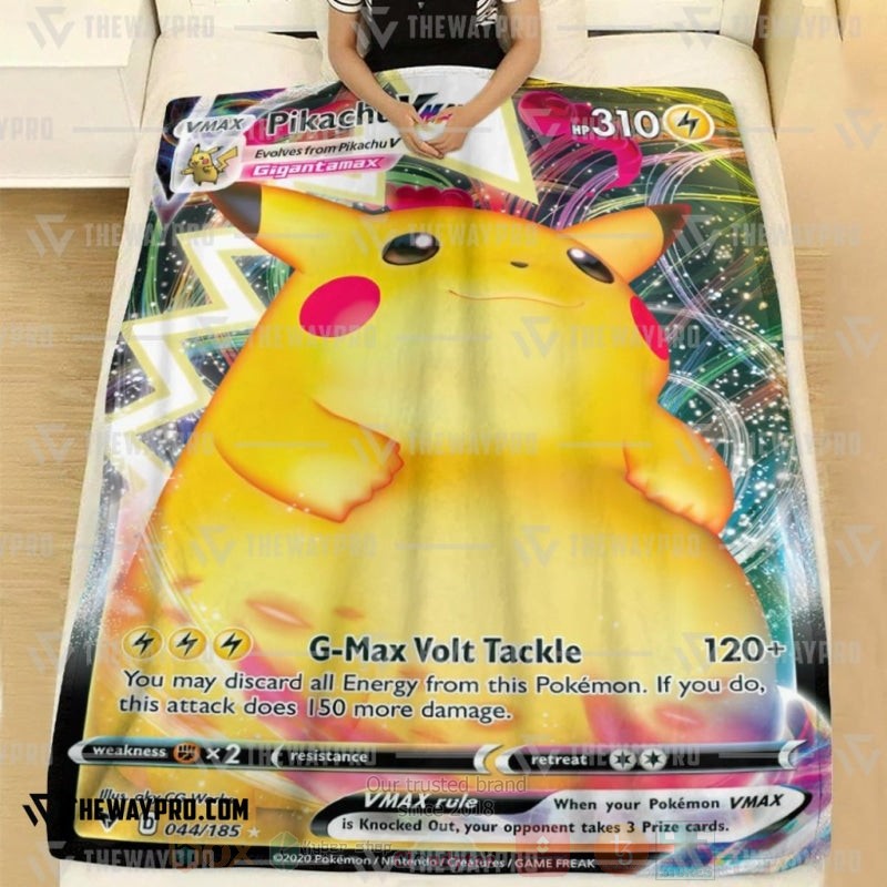 Anime_Pokemon_Pikachu_VMAX_Vivid_Voltage_Blanket_1