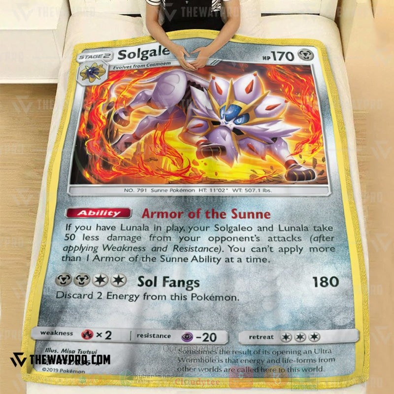 Anime_Pokemon_Solgaleo_Cosmic_Eclipse_Blanket_1