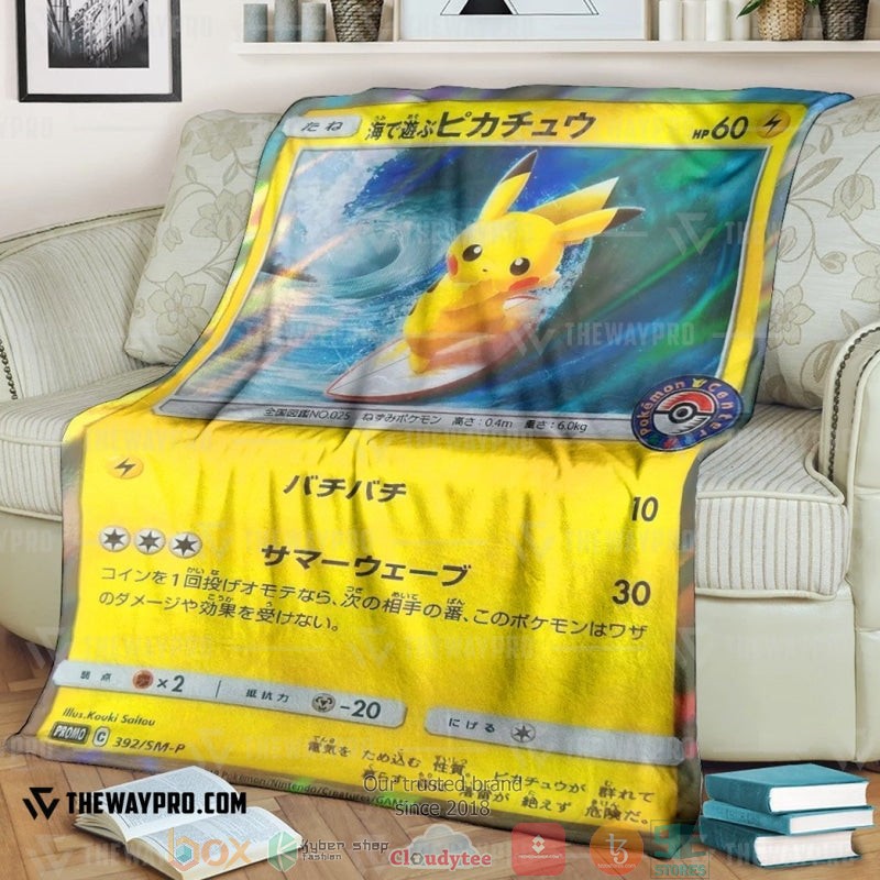 Anime_Pokemon_Surfing_Pikachu_Soft_Blanket