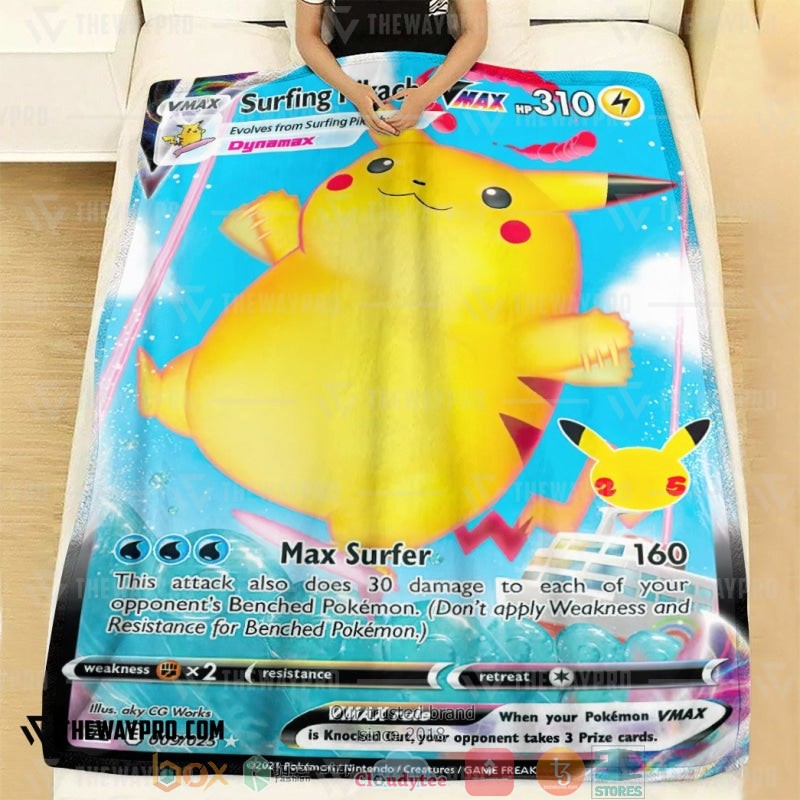 Anime_Pokemon_Surfing_Pikachu_VMAX_Soft_Blanket_1