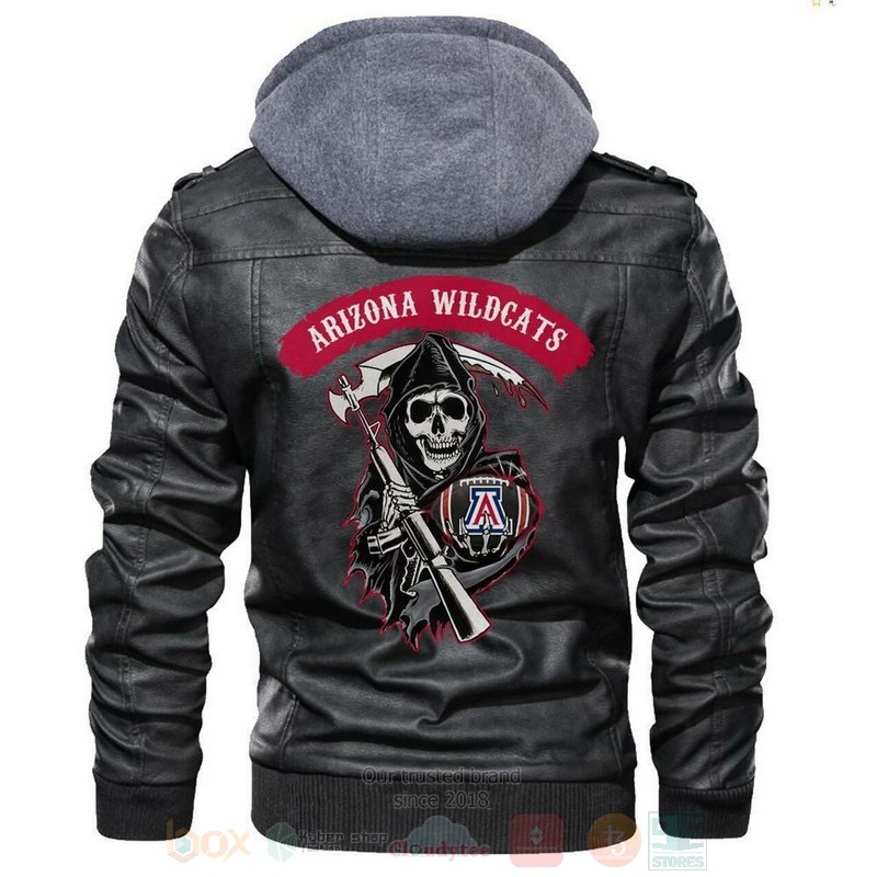 Arizona_Wildcats_NCAA_Football_Sons_of_Anarchy_Black_Motorcycle_Leather_Jacket