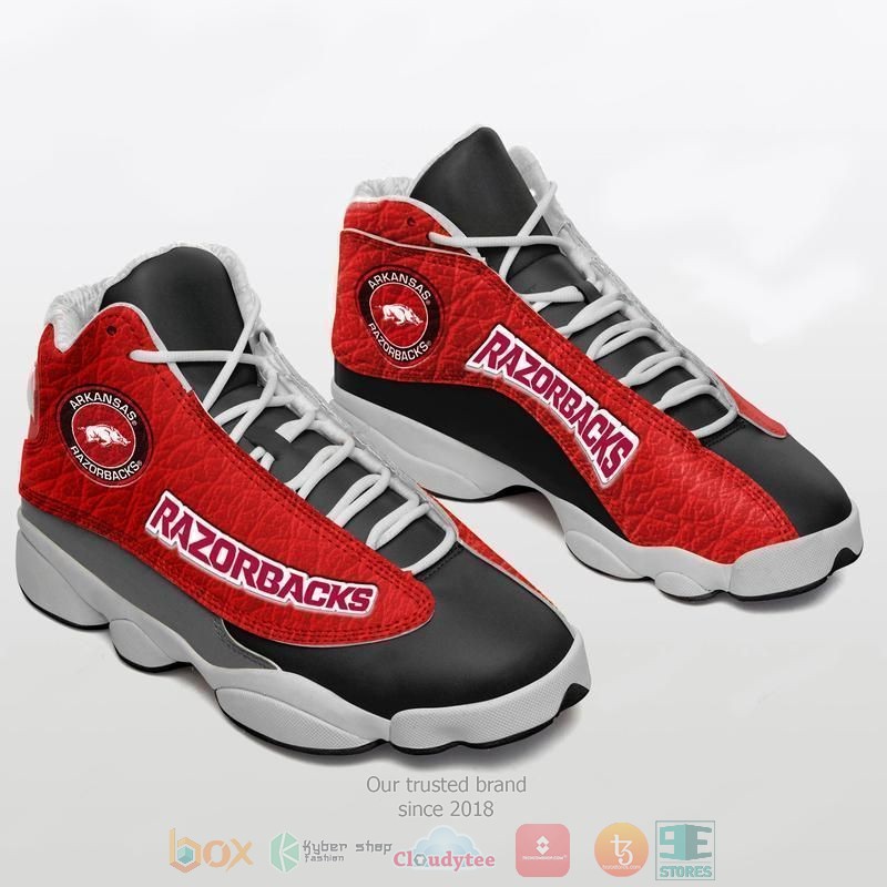 Arkansas_Razorbacks_football_NCAA_Air_Jordan_13_shoes