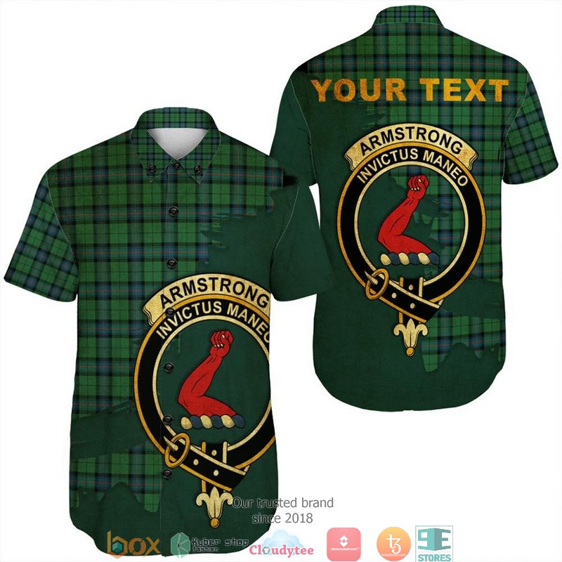 Armstrong_Ancient_Tartan_Crest_Personalized_Short_Sleeve_Hawaiian_Shirt