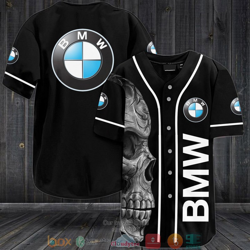 BMW_Logo_Skull_Black_Baseball_Jersey
