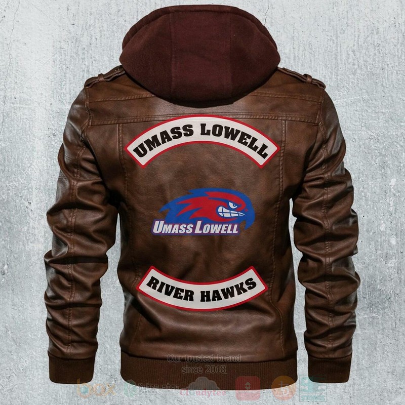 Umass_Lowell_River_Hawks_NCAA_Football_Motorcycle_Leather_Jacket